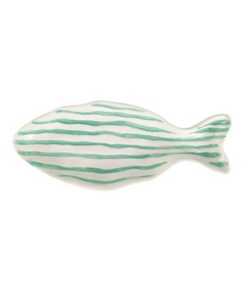 Plato Decorativo de Porcelana Diseño Pez Azul, Estilo Bohemio, Ideal para Decoración de Hogar y Regalo Original