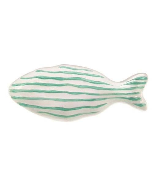 Plato Decorativo de Porcelana Diseño Pez Azul, Estilo Bohemio, Ideal para Decoración de Hogar y Regalo Original