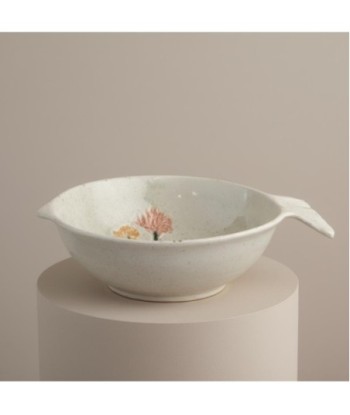 Plato Decorativo de Cerámica en Forma de Pez con Flores, Ideal para Decoración de Hogar y Regalos Originales