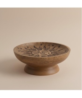 Plato Decorativo Sol de Madera Mango, Diseño Étnico, Bandeja Decorativa para Comedor, Cocina o Sala, Regalo Original