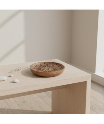 Plato Decorativo Sol de Madera Mango, Diseño Étnico, Bandeja Decorativa para Comedor, Cocina o Sala, Regalo Original