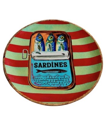 Plato Decorativo de Sardinas para Cocina, Diseño Marinero, Ideal para Decoración de Hogar y Regalos Únicos