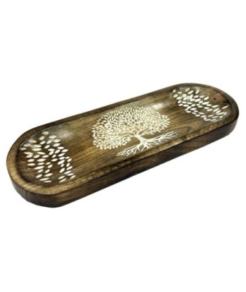 Quemador de Incienso Árbol de la Vida de Madera - Porta Incienso Decorativo para Aromaterapia y Meditación