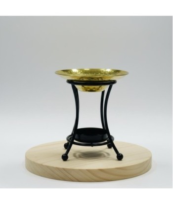 Plato Quemador de Incienso Decorativo, Portaincienso de Metal para Aromaterapia, Diseño Elegante para Regalo