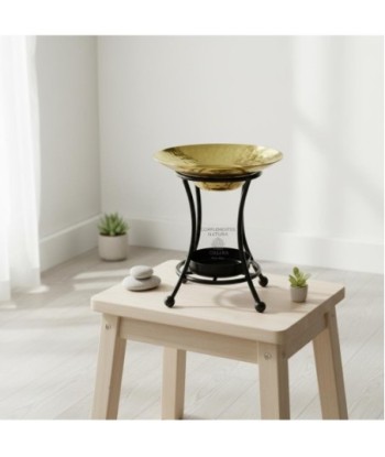 Plato Quemador de Incienso Decorativo, Portaincienso de Metal para Aromaterapia, Diseño Elegante para Regalo