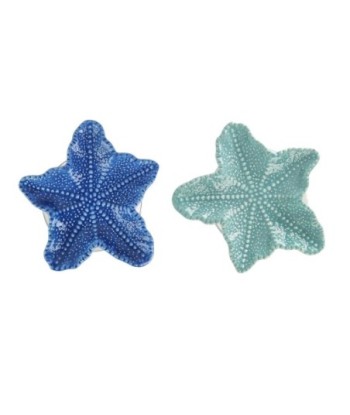 Portavelas Decorativo Estrella de Mar, Set de 2, Diseño Náutico, Ideal para Decoración de Hogar, Regalo Original