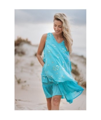 Vestido Corto Verde Estampado para Mujer - Moda Isla Bonita Sun and Sand, Perfecto para Ocasiones Especiales y