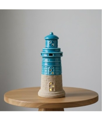 Portavelas Faro Decorativo Estilo Marinero para Hogar, Ideal para Decoración Náutica, Regalo Original para Amantes