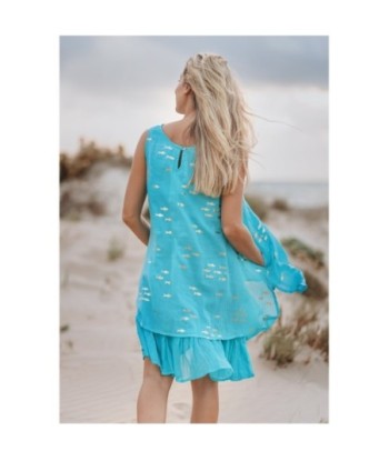Vestido Corto Verde Estampado para Mujer - Moda Isla Bonita Sun and Sand, Perfecto para Ocasiones Especiales y
