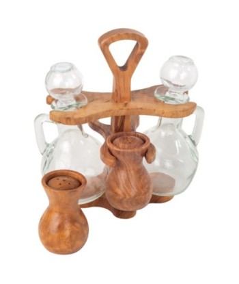 Base vinagrera Zaida - Utensilio de cocina de madera de olivo de alta calidad