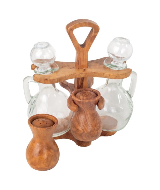 Base vinagrera Zaida - Utensilio de cocina de madera de olivo de alta calidad