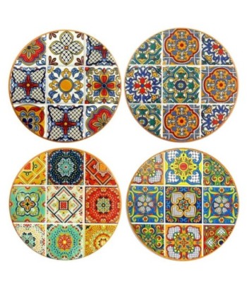 Posavasos Decorativos Hidráulicos - Set de 4 Diseños Únicos - Antideslizantes y Resistentes al Calor - Ideal