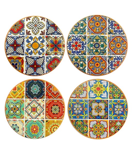 Posavasos Decorativos Hidráulicos - Set de 4 Diseños Únicos - Antideslizantes y Resistentes al Calor - Ideal