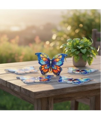 Posavasos de Cerámica Mariposa, Set de 4, Diseño Multicolor, Decoración para Hogar, Regalo Perfecto para Cualquier