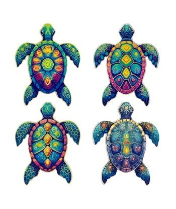 Posavasos Originales Tortuga Juego de 4 Unidades Diseño Marino Antideslizante para Decoración de Mesa y Cocina