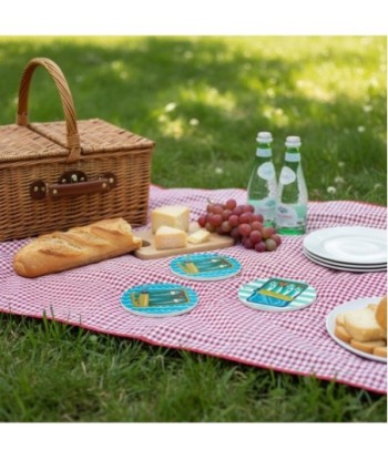 Posavasos Decorativos de Sardinas, Set de 4 Unidades, Diseño Único para Cocina y Comedor, Regalo Original para