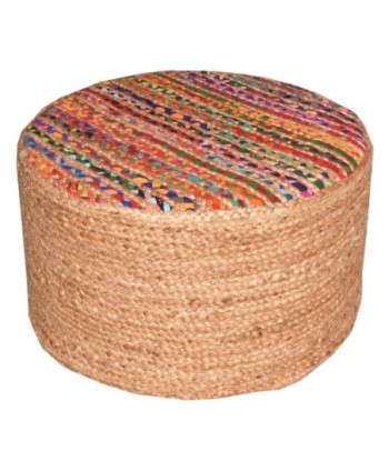 Puff Decorativo Redondo para Sala de Estar, Asiento Auxiliar Moderno y Elegante, Ideal para Hogar y Oficina