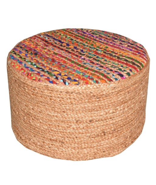 Puff Decorativo Redondo para Sala de Estar, Asiento Auxiliar Moderno y Elegante, Ideal para Hogar y Oficina