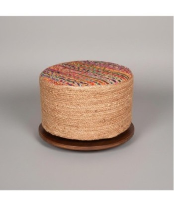 Puff Decorativo Redondo para Sala de Estar, Asiento Auxiliar Moderno y Elegante, Ideal para Hogar y Oficina