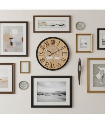 Reloj de Pared Árbol de la Vida Diseño Decorativo Silencioso para Hogar y Oficina, Estilo Étnico Moderno 60cm