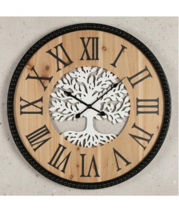 Reloj de Pared Árbol de la Vida Diseño Decorativo Silencioso para Hogar y Oficina, Estilo Étnico Moderno 60cm