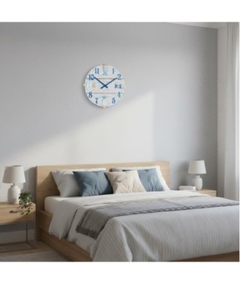 Reloj de Pared Decorativo Estilo Marinero para Hogar, Diseño de Peces, Ideal para Salón, Cocina, Oficina, 42cm