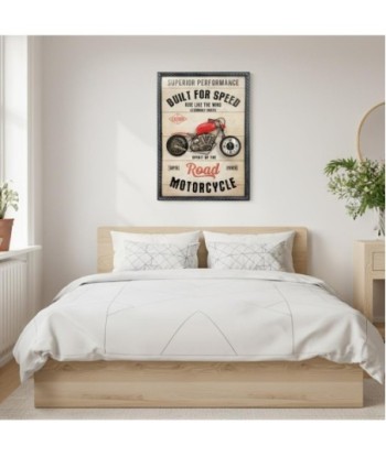 Reloj de Pared Vintage Moto Decorativa, Diseño Retro para Hogar, Oficina, Garaje, Decoración de Pared Única