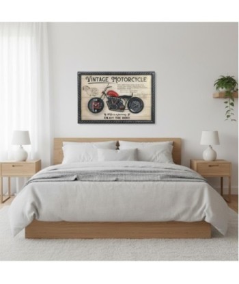 Reloj de Pared Vintage Moto Decorativo, Diseño Retro para Hogar, Oficina y Taller, Adorno Metálico Estilo Industrial