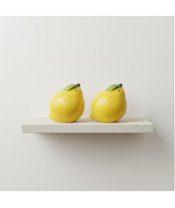 Salero Pimentero Cerámica Diseño Limón Decoración Cocina Original Regalo Creativo Accesorio Mesa Moderno