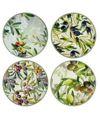 Salvamanteles de Cerámica Multicolor para Cocina, Juego de 4 Piezas, Antideslizantes, Resistente al Calor, Decoración