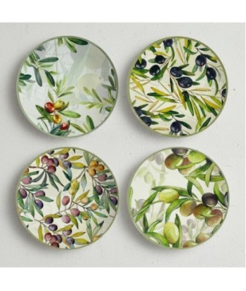 Salvamanteles de Cerámica Multicolor para Cocina, Juego de 4 Piezas, Antideslizantes, Resistente al Calor, Decoración