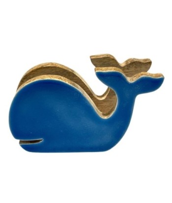 Servilletero Ballena Decorativo para Mesa, Diseño Marinero, Soporte de Servilletas de Madera, Ideal para Cocina