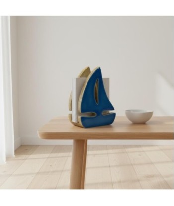 Servilletero Decorativo Barco Náutico para Cocina y Comedor, Diseño Original en Madera, Accesorio Perfecto para