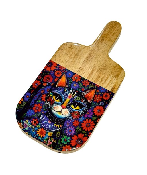 Tabla de Cortar para Cocina con Diseño de Gato, Ideal para Picar y Servir, Resistente y Decorativa, Accesorio