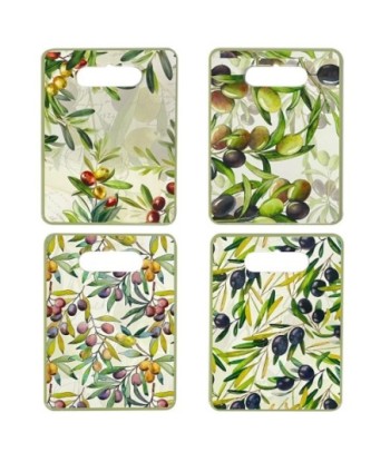 Tabla de Cortar para Aceitunas, Diseño Multicolor, Ideal para Cocina y Regalos, Resistente y Duradera, Set de