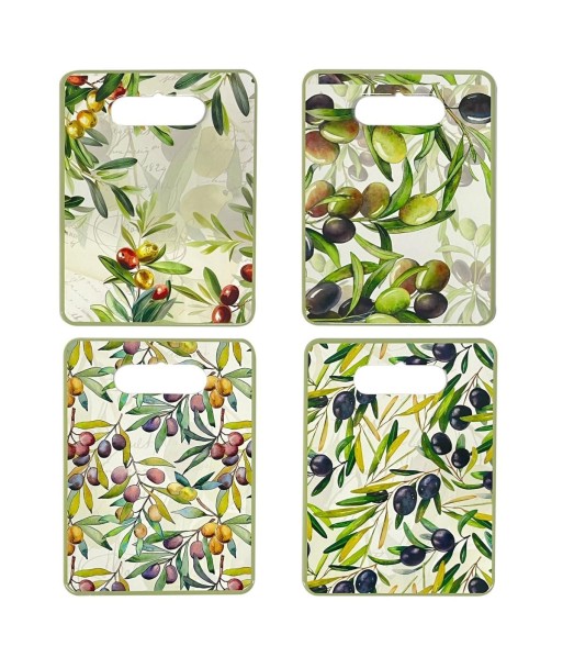 Tabla de Cortar para Aceitunas, Diseño Multicolor, Ideal para Cocina y Regalos, Resistente y Duradera, Set de