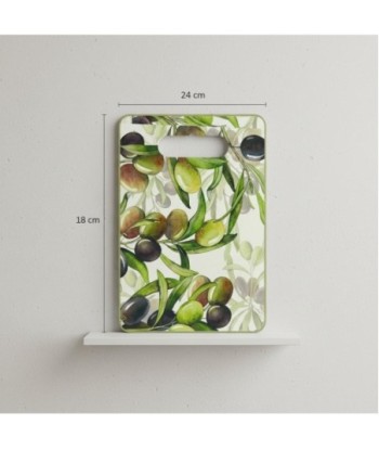 Tabla de Cortar para Aceitunas, Diseño Multicolor, Ideal para Cocina y Regalos, Resistente y Duradera, Set de