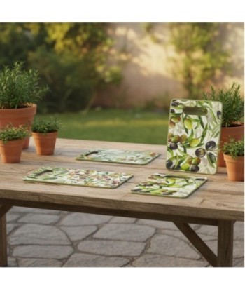 Tabla de Cortar para Aceitunas, Diseño Multicolor, Ideal para Cocina y Regalos, Resistente y Duradera, Set de