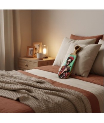 Tabla de Cortar Pequeña para Cocina, Ideal para Mujeres, Tabla de Madera Antideslizante, Accesorio de Cocina