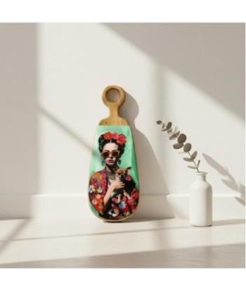 Tabla de Cortar Pequeña para Cocina, Ideal para Mujeres, Tabla de Madera Antideslizante, Accesorio de Cocina