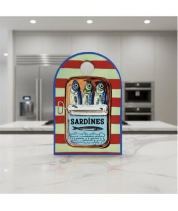 Tabla de Cortar para Sardinas, Antideslizante, Resistente al Agua, Ideal para Cocina, Diseño Marinero, Uso Profesional