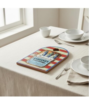 Tabla de Cortar para Sardinas, Antideslizante, Resistente al Agua, Ideal para Cocina, Diseño Marinero, Uso Profesional