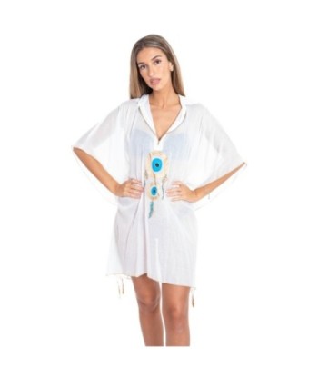 Poncho Crudo Mujer Estilo Ibiza, Ropa de Invierno, 100% Algodón, Manga ¾, Perfecto para Abrigarse, Moda Isla Bonita
