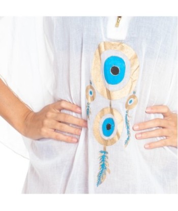 Poncho Crudo Mujer Estilo Ibiza, Ropa de Invierno, 100% Algodón, Manga ¾, Perfecto para Abrigarse, Moda Isla Bonita