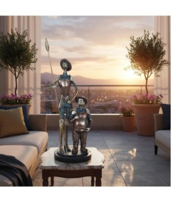 Figura Clásica de Don Quijote en Resina - Decoración de Hogar Estilo Clásico