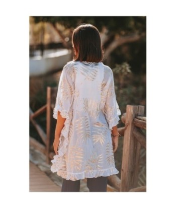 Kimono Multicolor para Mujer - Estilo Ibiza, Ropa de Moda, Perfecto para Verano, Bata de Casa, Manga ¾, 100% Algodón,