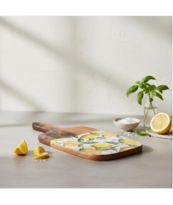 Tabla Cortar Limones de Madera con Diseño Frutal - Ideal para Cocina