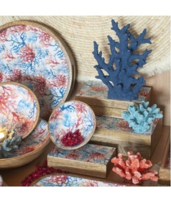 Figura de Coral Marino de Cerámica para Decoración