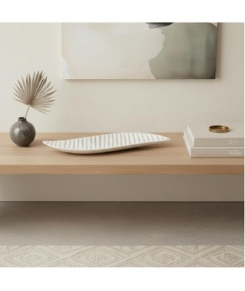 Plato de resina moderno con diseño ondulado para decoración elegante