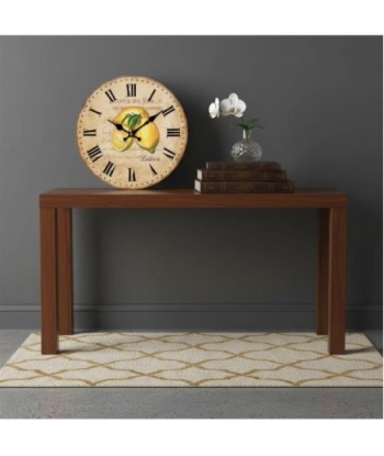Reloj de pared de MDF con diseño de limón - Reloj retro decorativo